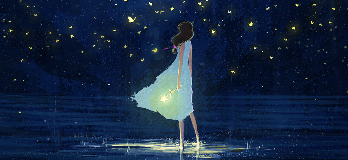 girl-star-night-sky